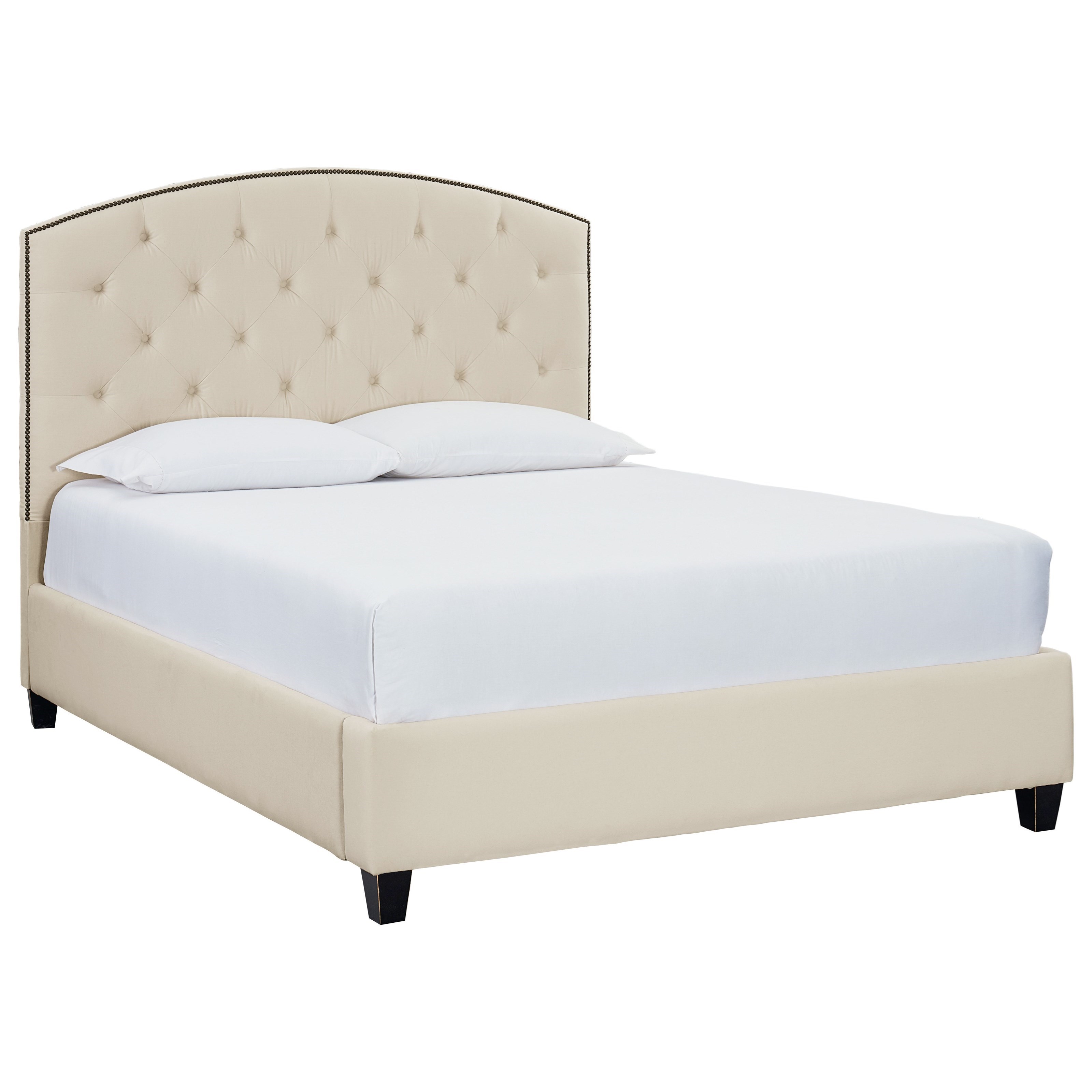 Bassett Savannah 2098H39F+S39F+DWRF Twin Size Customizable Upholstered Bed with 1 Storage